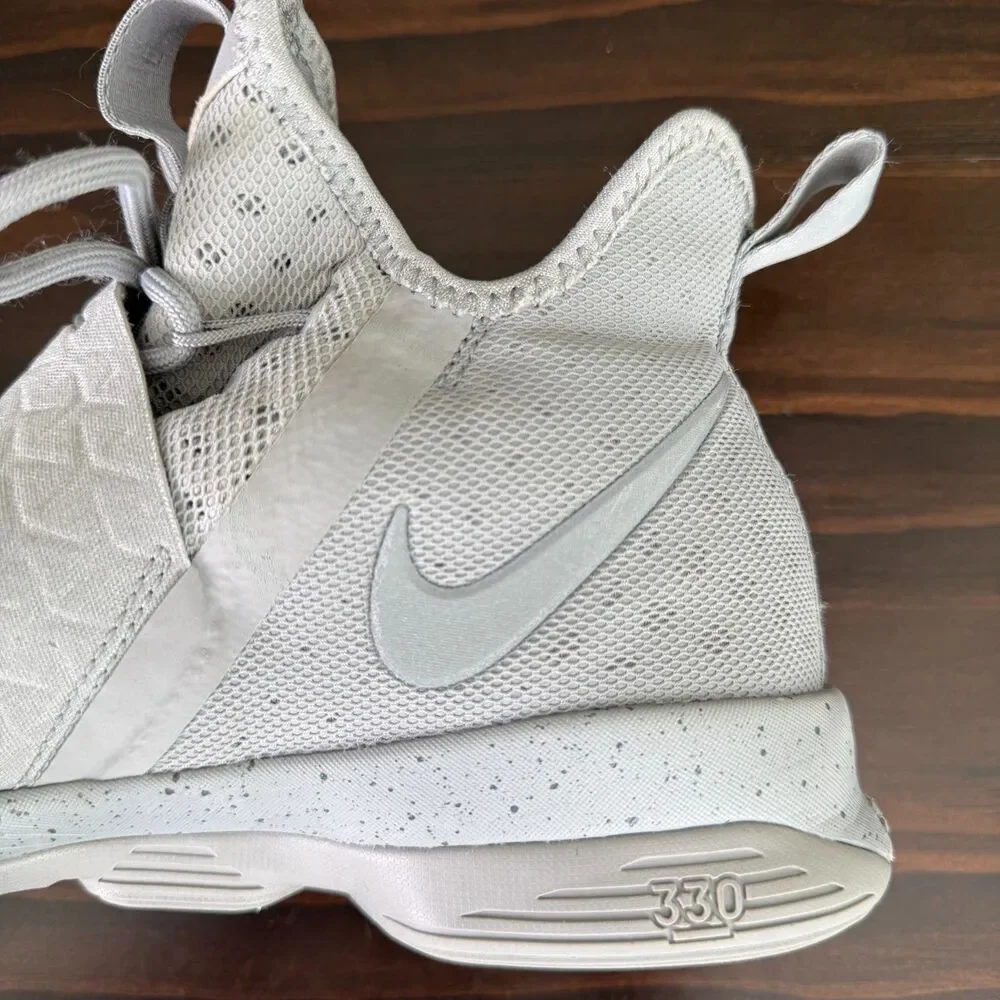 Size 9 - Nike Lebron XIV 14 Men Silver White Reflective Grey James 852405-007 C4